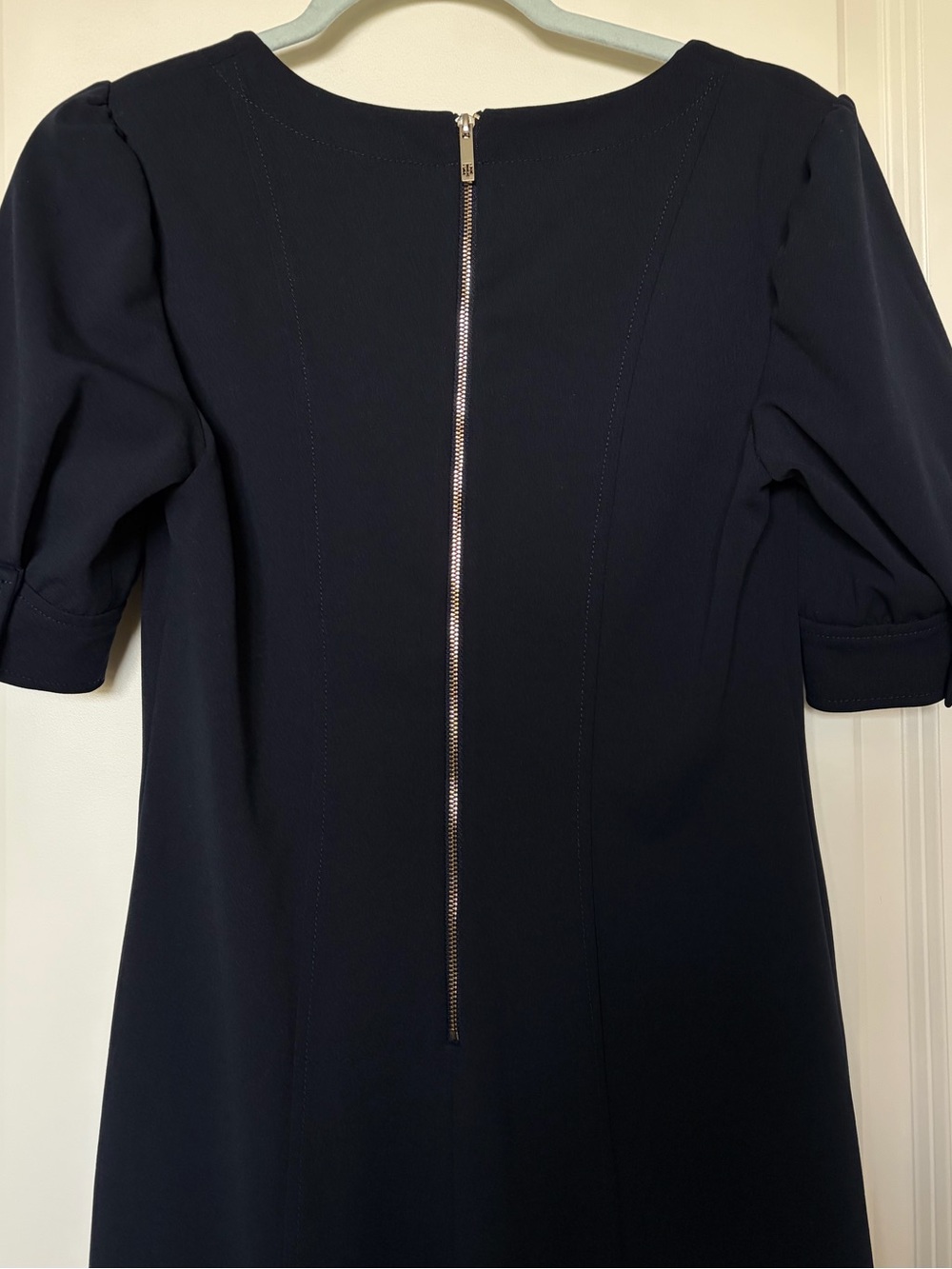 Tommy Hilfiger Navy Blue Button-Front Mini Dress - Picture 5 of 7